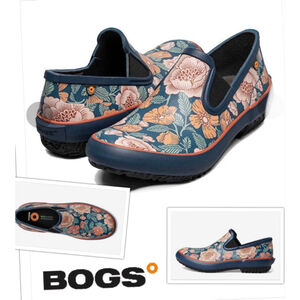 BOGS Garden Gorgeous Cottagecore Waterproof Floral Support Cushion Clogs size 8